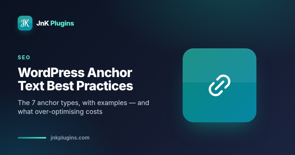 WordPress anchor text best practices — featured card
