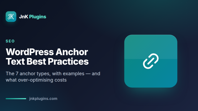 WordPress anchor text best practices — featured card