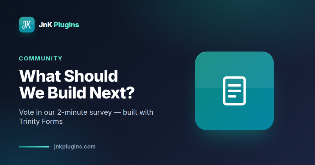 What should we build next — community survey