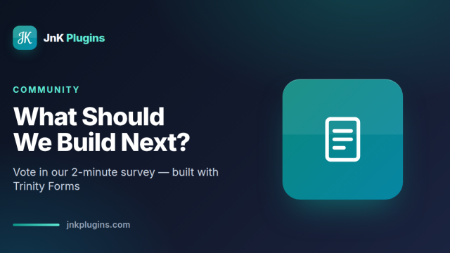 What should we build next — community survey