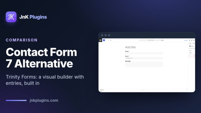 Contact Form 7 alternative with Trinity Forms