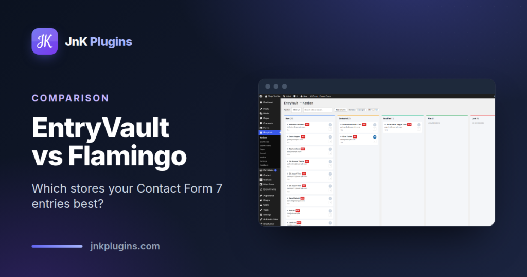 EntryVault vs Flamingo for storing Contact Form 7 entries