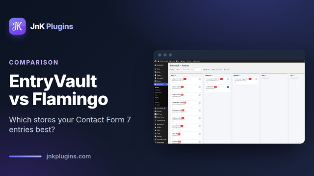 EntryVault vs Flamingo for storing Contact Form 7 entries