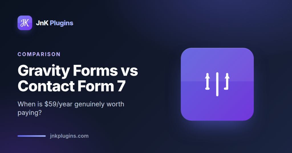 Gravity Forms compared with Contact Form 7 to decide when upgrading is worth it