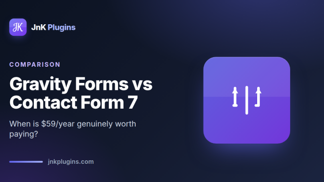 Gravity Forms compared with Contact Form 7 to decide when upgrading is worth it