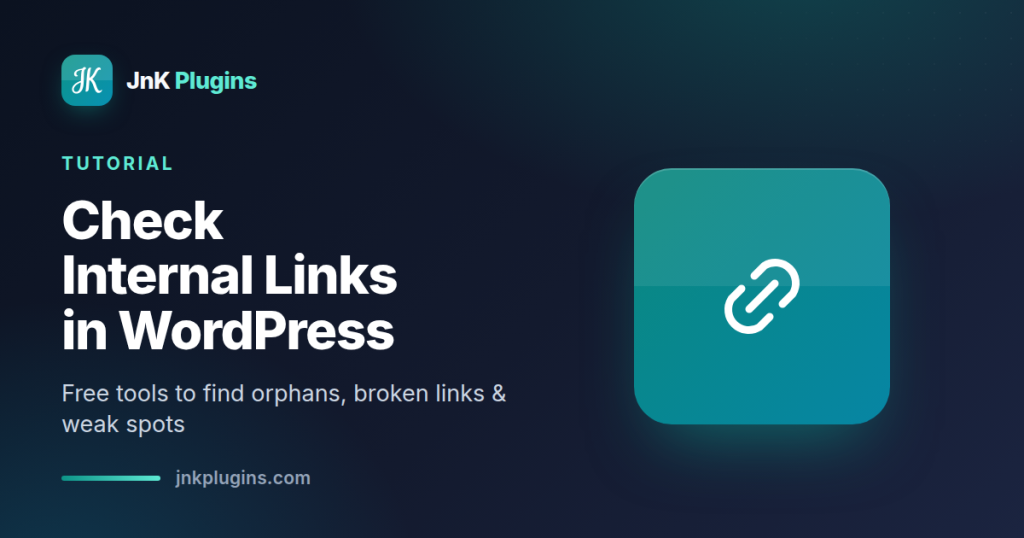Featured card: how to check internal links in WordPress