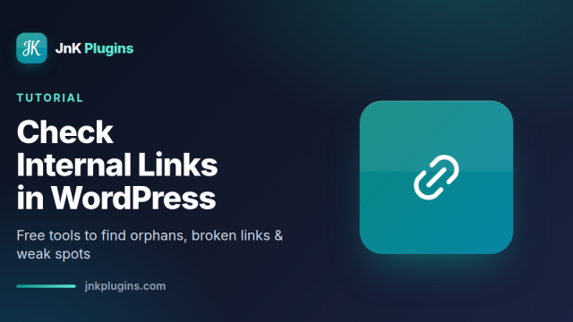 Featured card: how to check internal links in WordPress