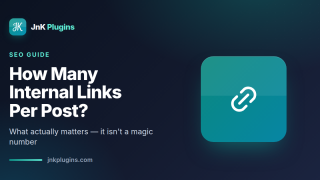 Featured card: how many internal links per post
