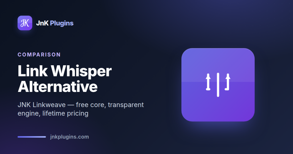 Link Whisper alternative with JnK Linkweave