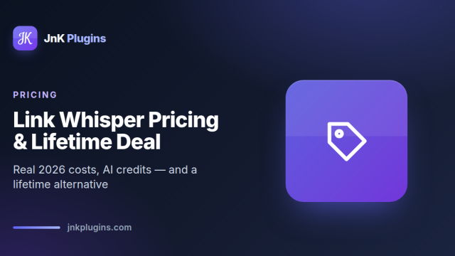 Link Whisper pricing and lifetime deal 2026 — featured card