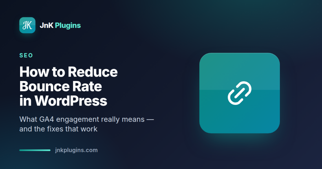 Reduce bounce rate in WordPress — featured card
