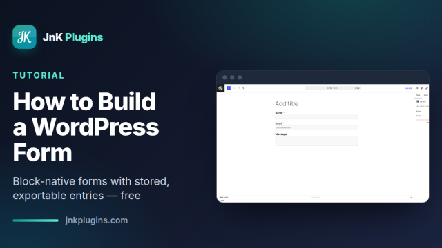 Build a WordPress form with Trinity Forms