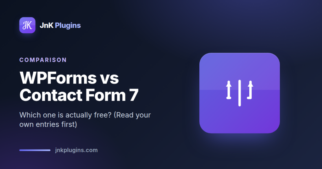 WPForms Lite compared with Contact Form 7 on what each includes for free
