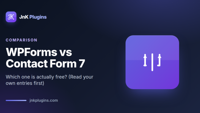 WPForms Lite compared with Contact Form 7 on what each includes for free