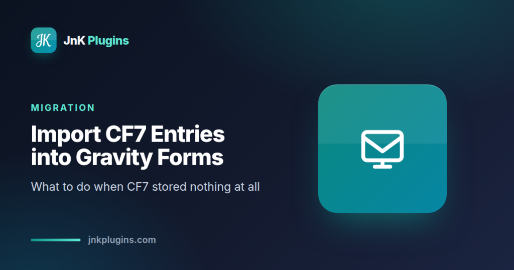 Illustration for migrating Contact Form 7 entries to Gravity Forms