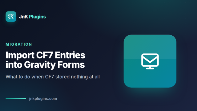Illustration for migrating Contact Form 7 entries to Gravity Forms