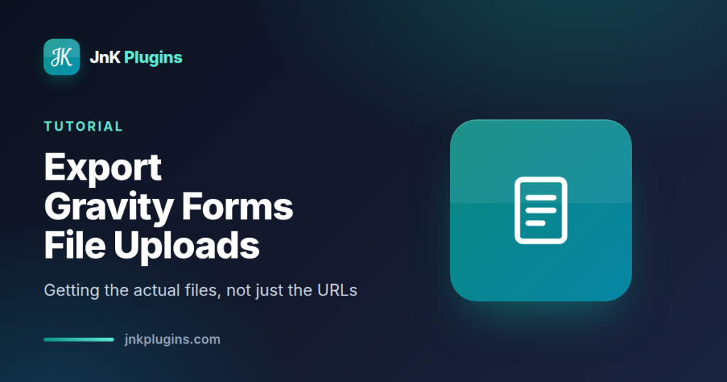 Illustration for exporting Gravity Forms file uploads