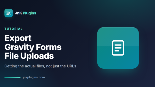 Illustration for exporting Gravity Forms file uploads