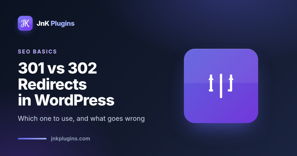 301 vs 302 redirects in WordPress