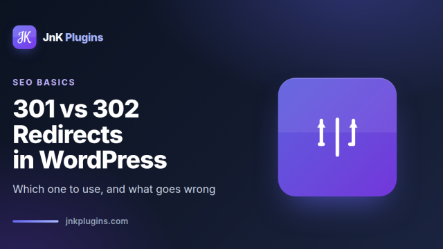 301 vs 302 redirects in WordPress