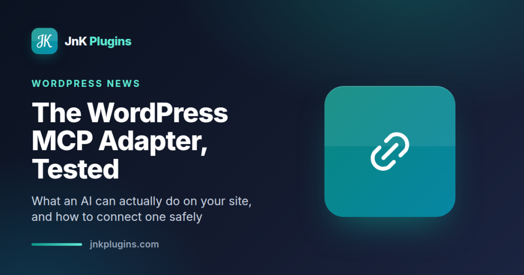 WordPress MCP Adapter tested featured card