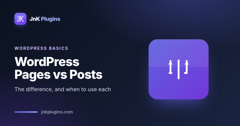 WordPress pages vs posts explained